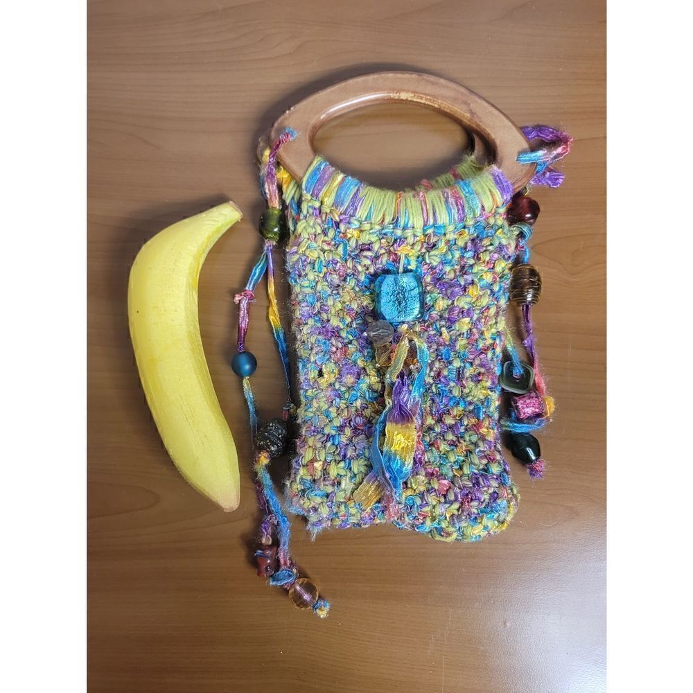Multicolored Handmade Handbag #A67   - Picture 8 of 9